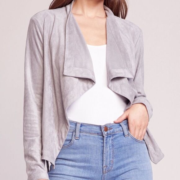 BB Dakota In Great Drape Faux Suede Jacket Side - Picture 1 of 6
